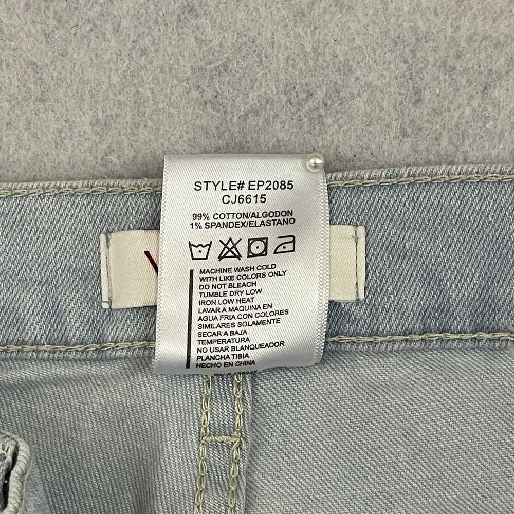 Vibrant Miu Jeans Womens W24 Light Wash Wide Leg High Rise Denim NWT - Picture 11 of 13